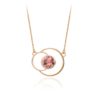 Audrey Huet Joaillerie collier ANNE bijoux colorés tourmaline or rose 18 carats design épuré pour des femmes élégantes de caractère MADE in Belgium