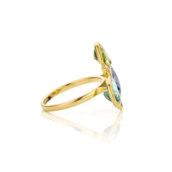 Audrey Huet Jewelry Ring N°3 natural and colored gemstones