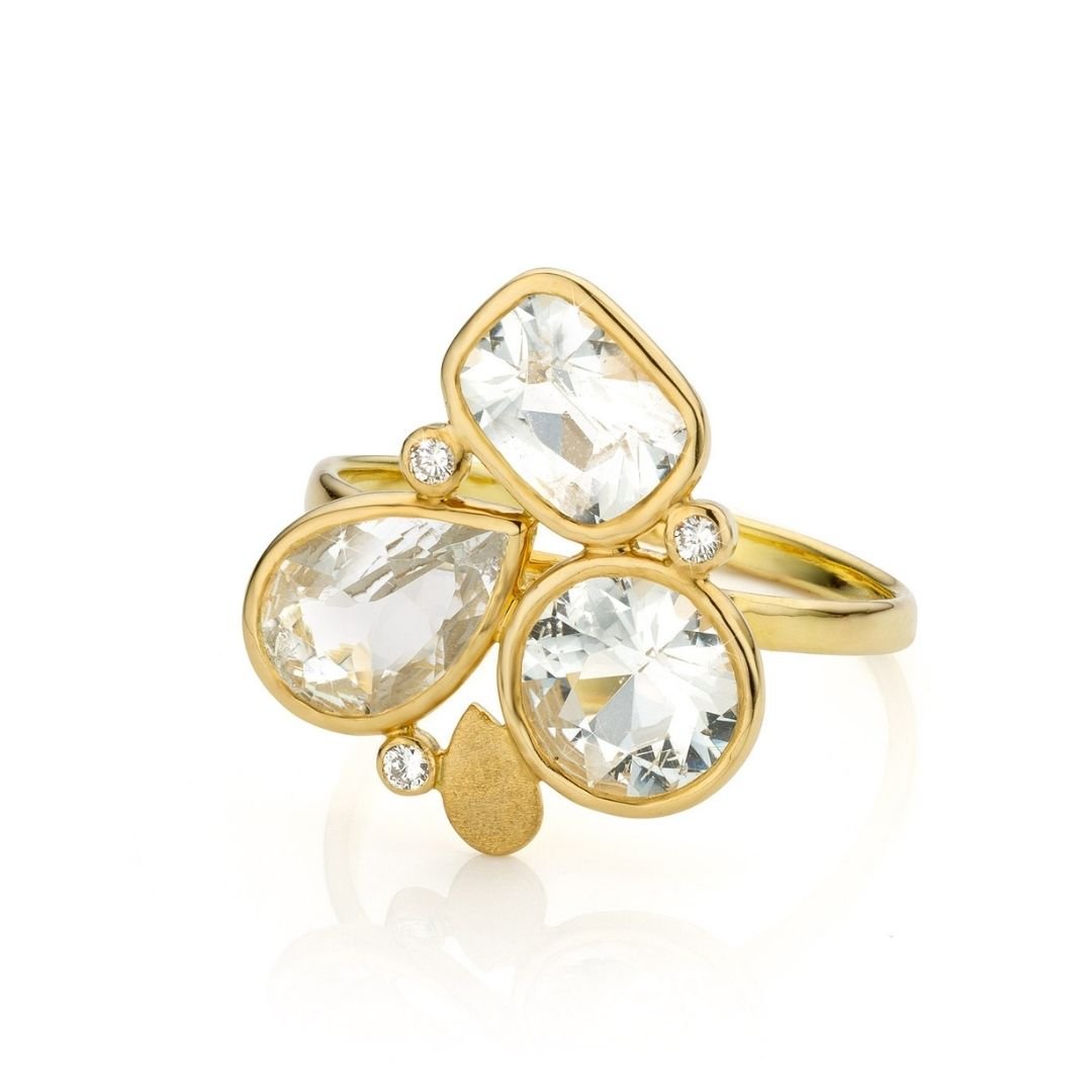 Audrey Huet Joaillerie : Ring N°3 colored and natural stones for elegant women with character MADE in Belgium