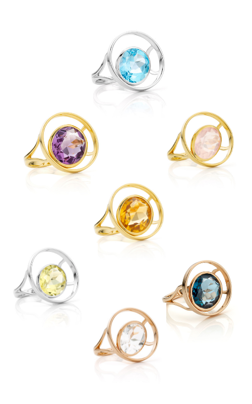 La bague ONE, modèle phare de Audrey Huet, sous toutes ses couleurs