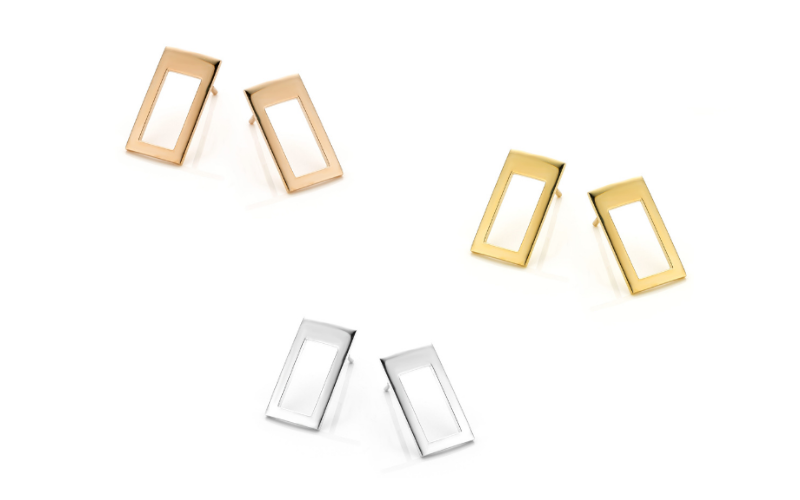Audrey Huet vous propose de personnaliser vos bijoux en choisissant la couleur de l'or : or rose, or jaune ou or blanc